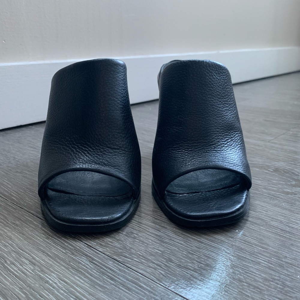 Sol Sana black Gigi mule with wood heel - Picture 5 of 6